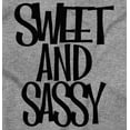 thumbnail image 2 of Sweet and Sassy Funny Cute Attitude Youth T Shirt Tee Girls Infant Toddler Brisco Brands 4T, 2 of 5