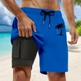 thumbnail image 2 of Kcolen Men's Swim Trunks 9 Inch,2 in 1 Swimsuit Swim Shorts Quick Dry Board Short Beach Bathing Swimming Swimwear with Pockets, 2 of 5