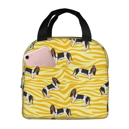 Insulated Lunch Bag for Women Men - Beagle Dog funny Leakproof Cooler Lunch Box for Women Men  Lunch Tote Bags for Work School Picnic Travel