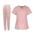 thumbnail image 4 of Uniformes de Trabajo Yinane Enfermera Jogger rosa, 4 of 8