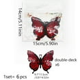 thumbnail image 3 of Artificial 6-Pack 3D Artificial Butterflies, Realistic Lifelike Design With Intricate Textures Delicate Antennae And Dimensional Bodies, Decorations For Halloween Crafts Wall Displays And, 3 of 8