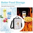 thumbnail image 5 of Butterfly Floral Winnie The Pooh Waterproof Lunch Bag with Adjustable Shoulder Strap, Portable Thermal Insulation Cold Preservation Dinner Bag Lunch Box, 5 of 8