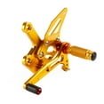 thumbnail image 2 of Racing Adjustable Rearsets Foot Pegs Gold For Kawasaki ZX4R ZX4RR 2022-2024, 2 of 5