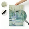 thumbnail image 6 of WFSposter Animal Wall Art Abstract Painting for Decor Rustic Yellow Blue Heron Bird Canvas Artwork Bedroom Living Room Office Wall, 6 of 7