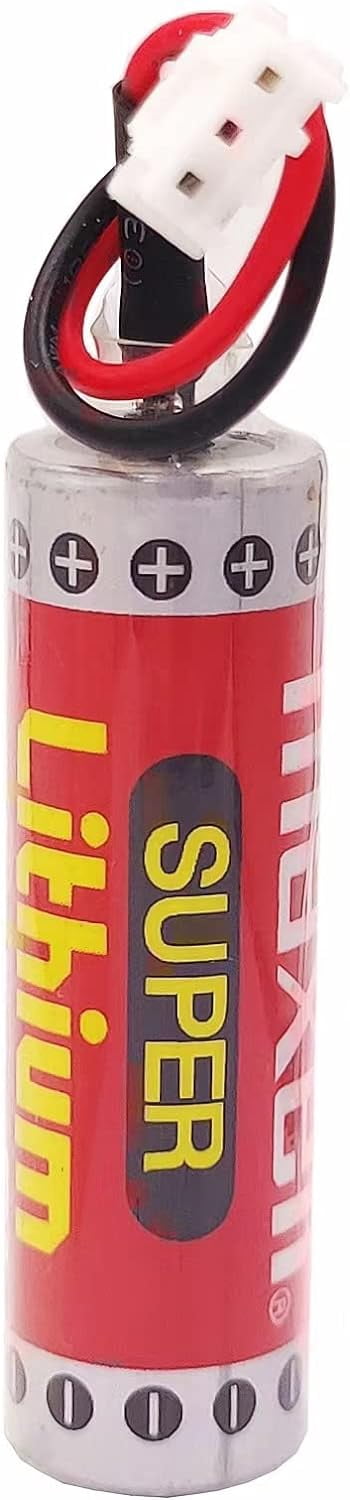 6X AA battery with Plug for MAXELL ER6C 3.6V 1800mAh PLC Battery for Mitsubishi FX F2-40BL