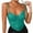 Turquoise#1, variant on MGCWSH Women's Sexy Floral Lace Sheer Mesh Corset Bodysuit Spaghetti Strap Cami Tops Going Out Beige L