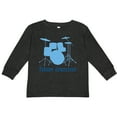 thumbnail image 3 of Inktastic Future Drummer Music Boys Long Sleeve Toddler T-Shirt, 3 of 5