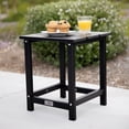 thumbnail image 2 of Vista 18" Black HDPE Outdoor Side Table, 2 of 7
