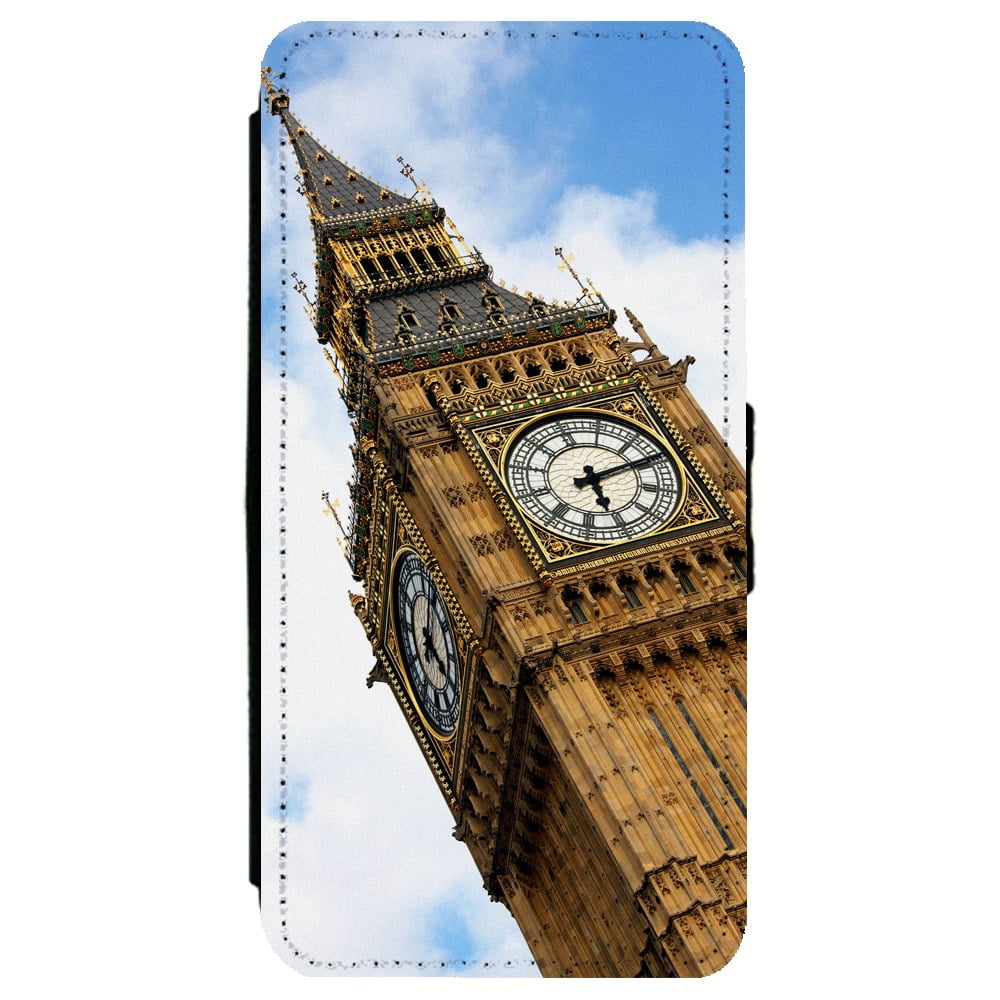 lint alarm Verspreiding Big Ben Clock Tower in London Tower London England Apple iPhone 7 Plus (5.5  inch) Leather Flip Phone Case - Walmart.com