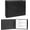 Black, variant on 3 Rings Check Binder for End-Stub Deskbook Checks, 3 on a Page, Fit 3 & 9 Holes Check Faux Leather (9.1"x12.5") (Black)