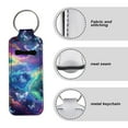 thumbnail image 6 of Yuyamidu Galaxy Chapstick Holder Keychain for Women Lipstick Carrier Organizer Fashion Lip Gloss Bag Pouch Reuseable Neoprene Lip Balm Protector with Ring, Outer Space, 6 of 6