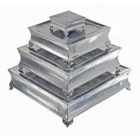 16165 Wedding And Party Aluminum Cake Stand Set of 4