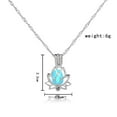 thumbnail image 5 of Xihbxyly Collar Luminoso con Colgante de Cristal y Flores Huecas para Mujer, 5 of 5