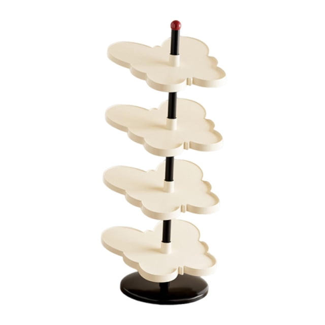 DOLITY Vertical Shoe Rack Corner Storage Organizer for Apartment Dormitory Entryway 4 Tier White