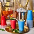 thumbnail image 3 of JOLLY CHEF 100 Pack 16 oz Disposable Plastic Cups, Red and Blue Party Plastic Cups for Parties, Picnics and BBQ, 3 of 7