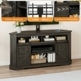 thumbnail image 5 of Craftian TV Stand for 70" TV with Mount, Farmhouse Entertainment Center with Power Outlets & Sliding Barn Doors, Dark Rustic Oak, 5 of 10