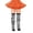 White, variant on REDARER Girls' Striped Knee High Socks, Soft Stretch Breathable Long Stockings for Daily & Wear,7-12 Years