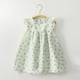 thumbnail image 3 of Odeerbi Niñas Verano Algodón Vestido Tanque Floral Volantes Vestido Sol Sin Mangas Transpirable Vestido Princesa, 3 of 3