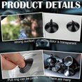 thumbnail image 4 of JFBUJC 24 Pack Car Glass Windshield Sunshade Suction Cups Small PVC Sucker Car Window Suction Cup for Automotive Visor, 4 of 5