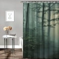 thumbnail image 2 of Orinice Woods Fog Sun Bathroom Decor Set - Colorful Luxurious Graphic Print Polyester Fabric Shower Curtain with Hooks, 100% Polyester Fiber, Home Bathtubs Bathroom Decoration, Multi Size 36x72, 2 of 7