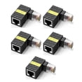 thumbnail image 1 of RJ45 360 Rotatable Network Plug 90 Degrees Right Angle Elbow Gigabit Adapter Universal Male to Female Converter, 1 of 5
