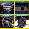 thumbnail image 2 of Sakiyr Licensed Toyota Tacoma 12V Kids Ride-On Car with Parent Remote Control | Spring Suspension | Safety Belt | Soft Start | LED Headlights | for 37-72Months, 2 of 7