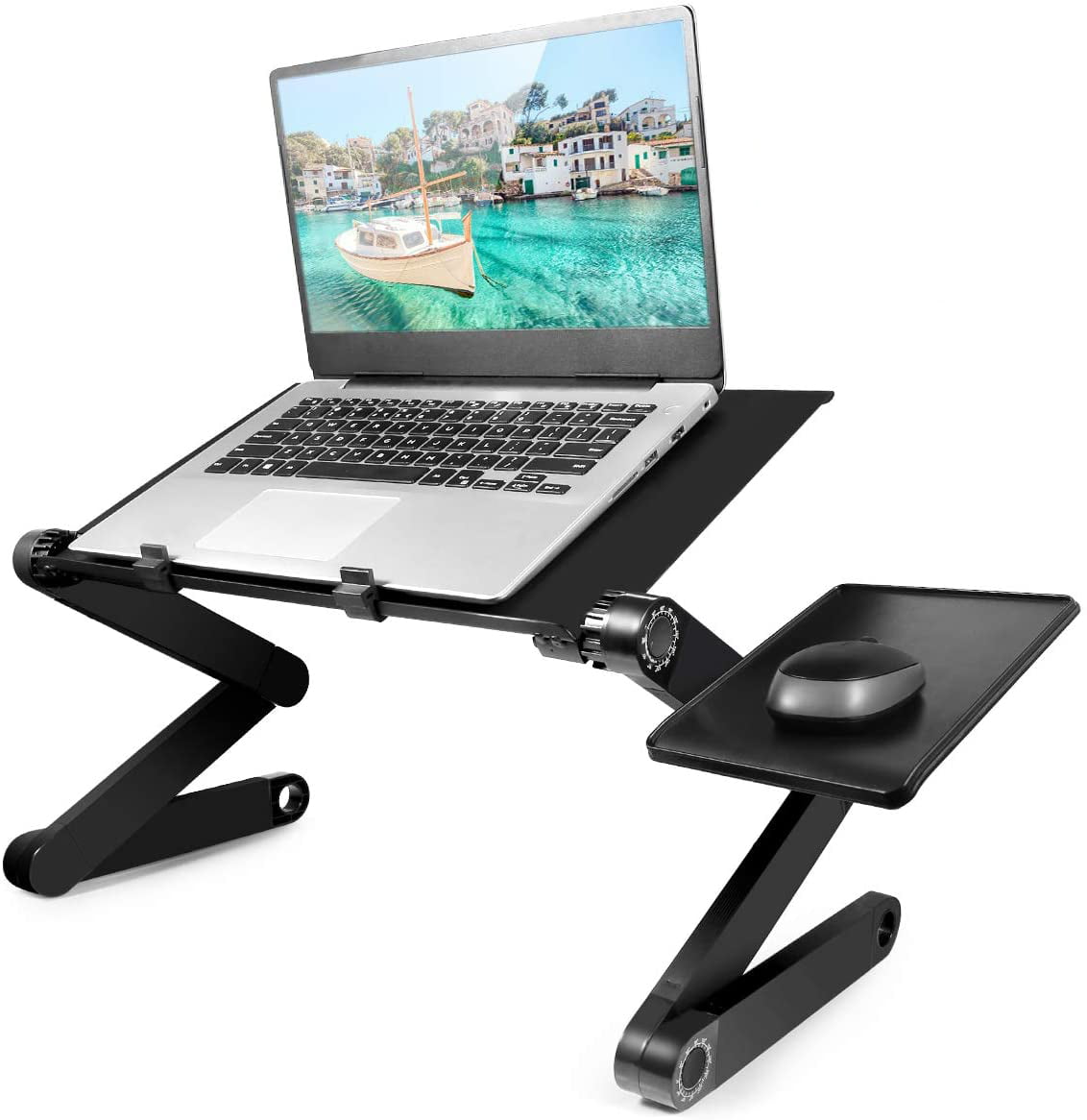 Portable Folding Laptop Desk Adjustable Computer Table Stand Tray For Bed Sofa 