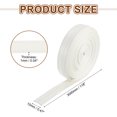 thumbnail image 2 of 118 Inches Double Sided PU Leather Strap, 0.47 Inches Wide Flat Leather Strips Cord String for Clothing Bag DIY Craft Making (White), 2 of 7