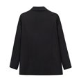 thumbnail image 4 of Lovskoo Womens Casual Blazers Open Front Crop Blazer Jacket Turn Down Collar Long Sleeve Lightweight Work Office Coat Cardigan Black, 4 of 5