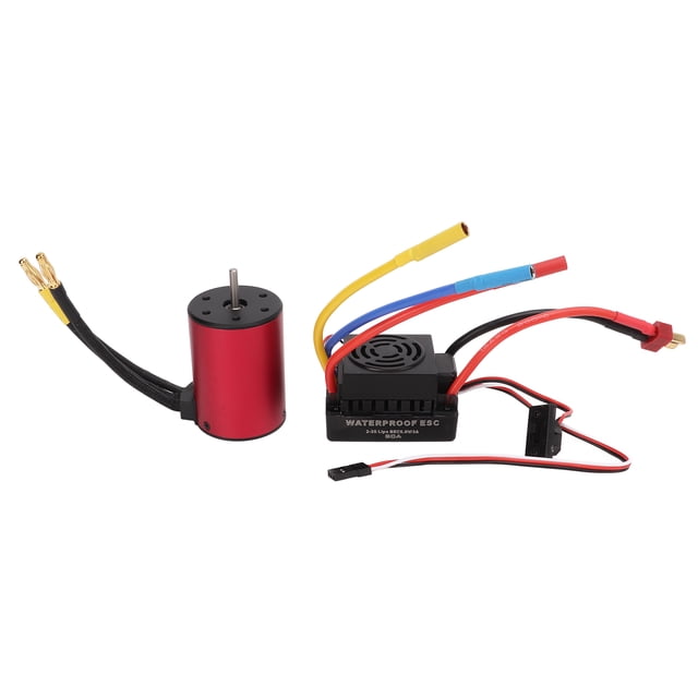 Motor sin escobillas S3650 3900KV, resistente al agua, 60A, enchufe ESC T macho para piezas de actualización de coche 1/10 RC