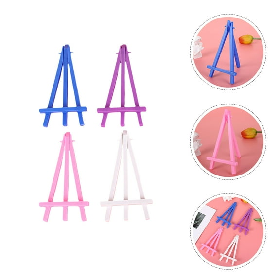 Worgeous Tabletop Easel Painting Small Display Stand White 20Pcs 6.29X3.14X1.97in