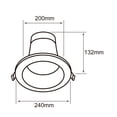 thumbnail image 5 of Lámp Downlight LED Intelgente Tecnolite 20W Blanca Atenuable negro, 5 of 5