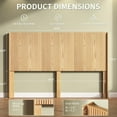 thumbnail image 5 of NEORIVER Queen Size Headboard with with Charging Stations, 5 of 6