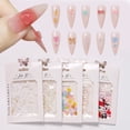 thumbnail image 2 of huanledash 50Pcs/Bag Nail Art Charm Removable Non-drop Non-Fading Anti-scratch Easily Stick 3D Effect Manicure Ornament Nail Salon Supply, 2 of 5
