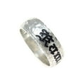thumbnail image 2 of 925 solid sterling silver personalized custom made 8mm Hawaiian scroll black enamel ring size 13.5, 2 of 5