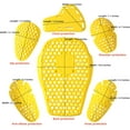 thumbnail image 2 of 11-PC CE Level 2 Approved Armor Pads Level L2 Approved Back, Shoulder and Elbow Knee Armor Protective Equipment Inserts for Motorcycle Jackets (Set of 2 Shoulder Pads), yellow, 2 of 9