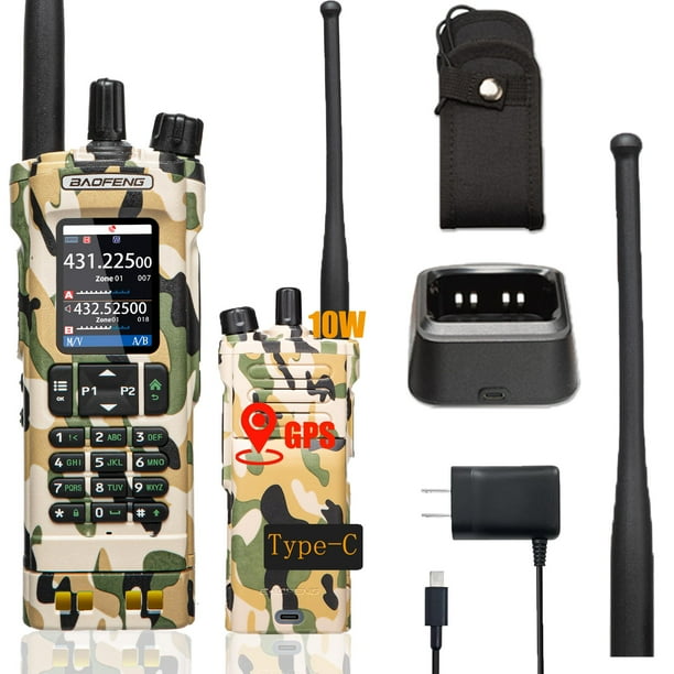 Walkie Talkie portátil Ham Radio BAOFENG UV32 de 10 W de largo alcance