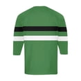 thumbnail image 6 of Men's St. Patrick's Day Irish Henley Shirt 3/4 Sleeve Color Block Clover Top, 6 of 7