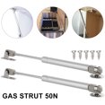thumbnail image 4 of Gpoty 4 Sets Of Cabinet Hinge,Hydraulic Gas Strut Lift, Gas Spring Shocks Support Door Hinge,Hydraulic Support Cabinet Hinge,Soft Close Lid Support For Gas Pillars Gas Doors, Cabinets,Hanging Doors, 4 of 11