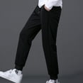 thumbnail image 6 of Sweatpants for Men Elastic Waist Drawstring Loose Fit Straight Pants Casual Athletic Workout Trousers with Pockets, 6 of 8