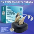 thumbnail image 3 of MEDca Compact Digital Hearing Amplifier Set with 1 Pair, Hard Case, Dock, Accessories, 3 of 10