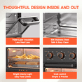 thumbnail image 5 of Ounin 12 QT Air Fryer Toaster Oven with Steam Assisted, Compact Countertop Oven with Rapid Steam, Air Fry, Vapor Bake, Steam Clean, Bake, Dried, Ferment, Stainless Steel, 5 of 13