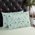 thumbnail image 4 of Green Geometric Throw Pillow Cover 20 x 30 Inch Decorative Pillow Cover Modernism Color Block Lumbar Pillowcase Seasonal Rectangle Cushion Case for Couch Sofa Bed Living Room, 4 of 7
