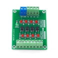 thumbnail image 2 of Tholdsy Tablero de aislamiento de optoacoplador Convertidor de voltaje de 4 canales 24V a 5V Módulo aislado portátil estable Señal de Electrónica miscelánea, 2 of 6