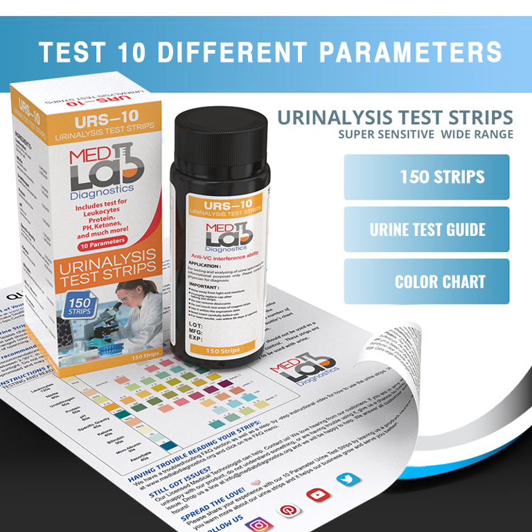  10 x GP Professional Uric Acid Gout Urine Test Strips