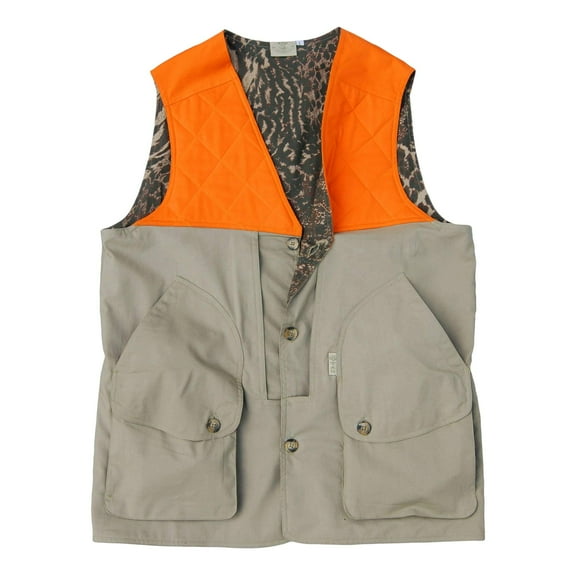TAG Safari Men's Khaki Blaze Safari Vest Size Medium with Covered Pockets