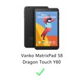 thumbnail image 2 of FIEWESEY for Vankyo MatrixPad S8 8" Case,Touch Y80 8" Case,Heavy-Duty Rugged Hybrid case for Winnovo M8/TECLAST P80H/TECLAST P80X/TECLAST MIX/Haehne 8 inch tablet/VUCATIMES N8 8 Inch (Black/Blue), 2 of 7