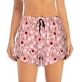thumbnail image 2 of Daiia Ladybug And Flowers Pattern Women's 2 in 1 Running Shorts - Lightweight Athletic Workout Gym Yoga Shorts Liner with Phone Pockets-Medium, 2 of 7