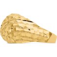 thumbnail image 4 of 14K Yellow Gold Diamond-Cut Dome Ring (Size 6) Made In United States r170, 4 of 5