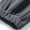 thumbnail image 6 of YLSDY Mens Corduroy Pants Casual Plain Drawstring Elastic Waist Tapered Trendy Spring Sweatpants Solid Outdoor Trousers Dark Gray 12, 6 of 6